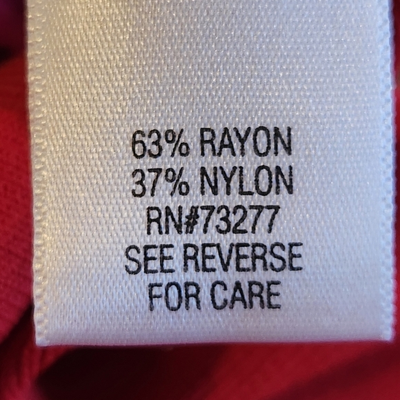 Dana Buchman square Neckline Knit Tank Top Size M Color Red - Picture 11 of 11